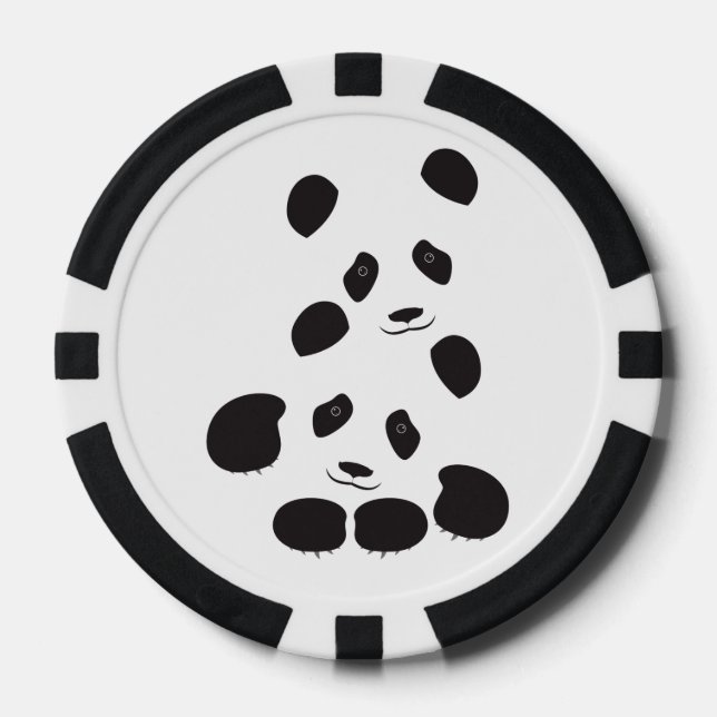 Panda Friendship Pokerchips (Vorderseite)