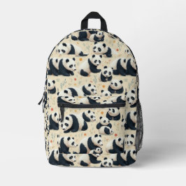 Panda Fun 1 Bedruckter Rucksack