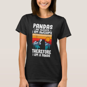 Panda für Männer Frauen Mädchen Panda Bären T-Shirt