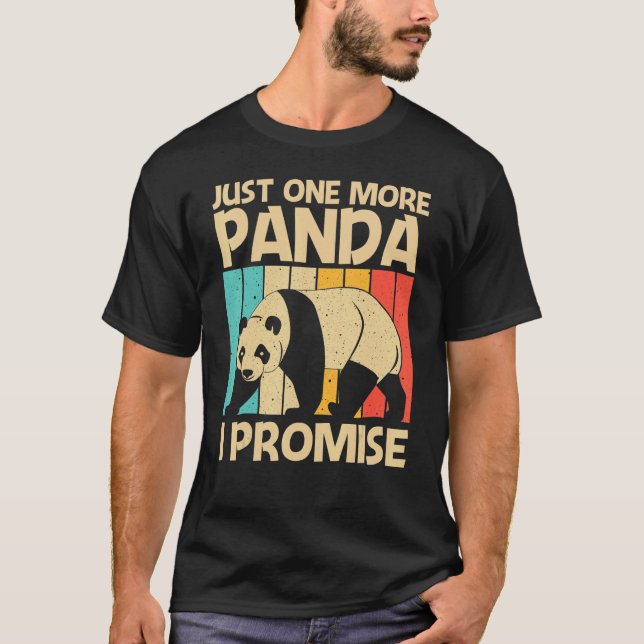 Panda für Männer Frauen Panda Bären Tier T-Shirt (Vorderseite)