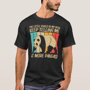 Panda für Männer Frauen Panda Bären Tier T-Shirt