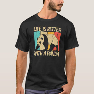 Panda für Männer Frauen Panda Bären Tier T-Shirt