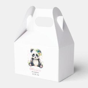 Panda-Geburtstagseinladung, Panda-Mädchen-Geburtst Geschenkschachtel