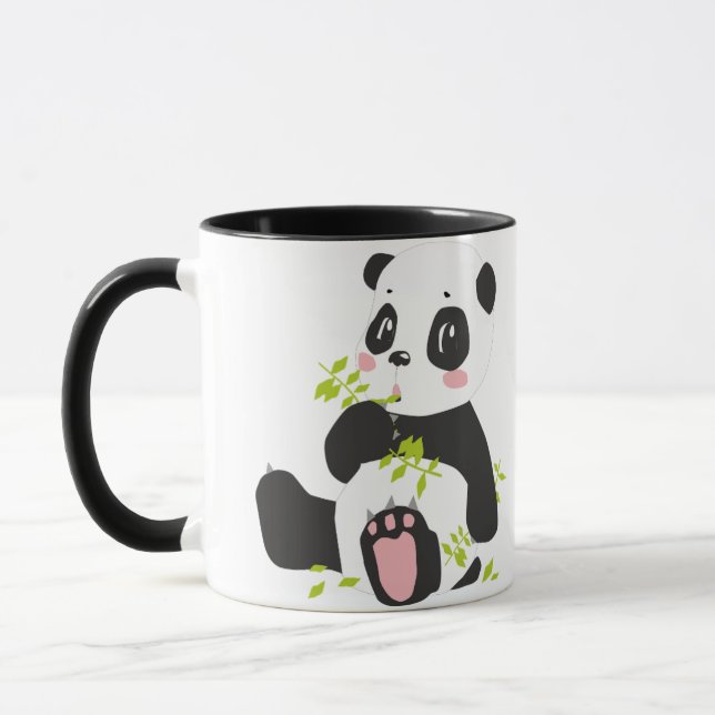 Panda gedruckte Tasse (Links)