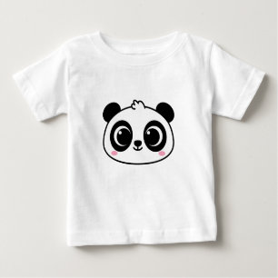 Panda gegenüber niedlich baby t-shirt