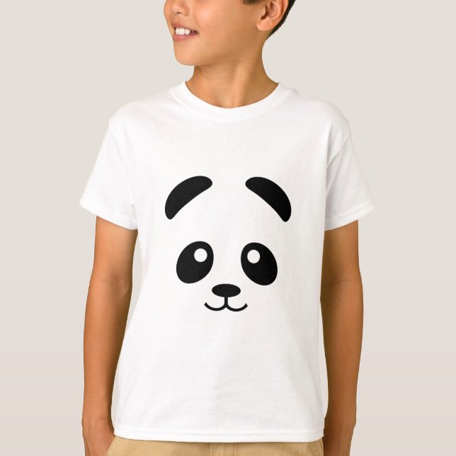 Panda gegenüber T - Shirt | Niedlicher Panda-Bär g (Vorderseite)