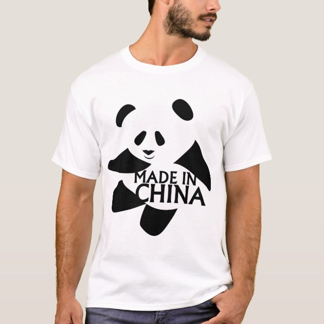 Panda, gemacht in der China T-Shirt (Vorderseite)