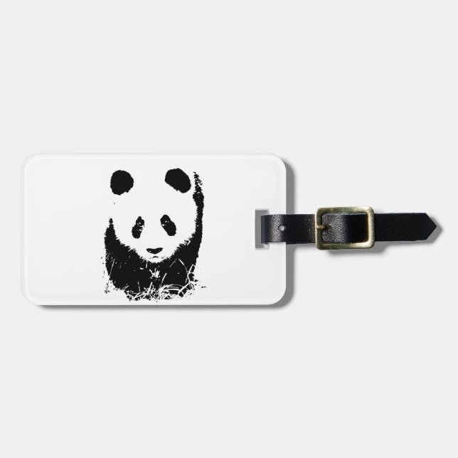 Panda Gepäckanhänger (Vorderseite horizontal)