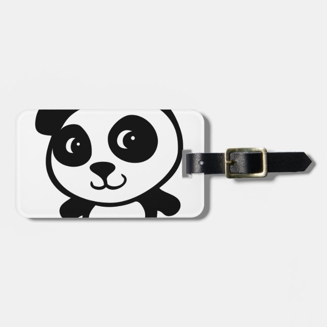 Panda Gepäckanhänger (Vorderseite horizontal)