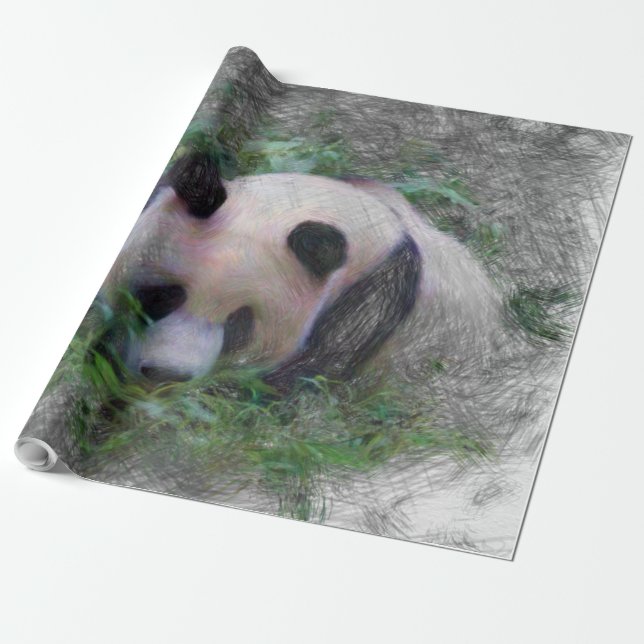 Panda Geschenkpapier (Ungerollt)