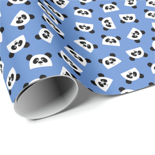 Panda Geschenkpapier (Rolleneckpunkt)