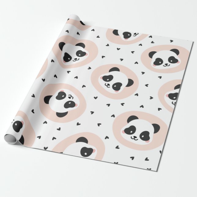 Panda Geschenkpapier (Ungerollt)