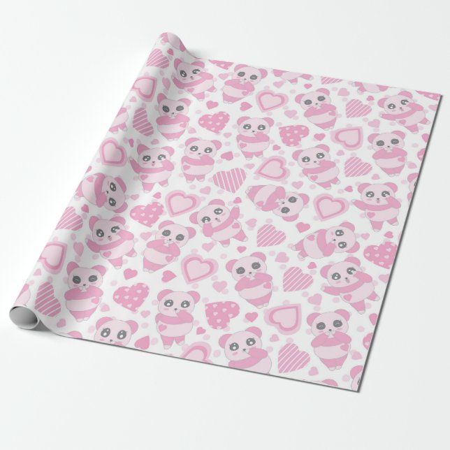Panda Geschenkpapier (Ungerollt)