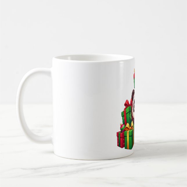 Panda-Geschenkstapel-Jubel Kaffeetasse (Links)