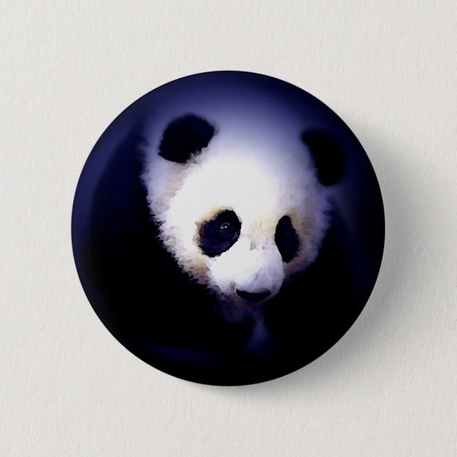 Panda-Gesicht Button (Vorderseite)