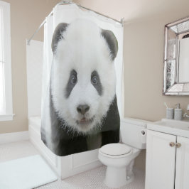 Panda-Gesicht Duschvorhang