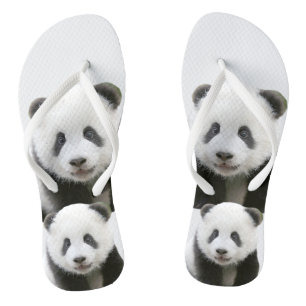 Panda-Gesicht Flip Flops