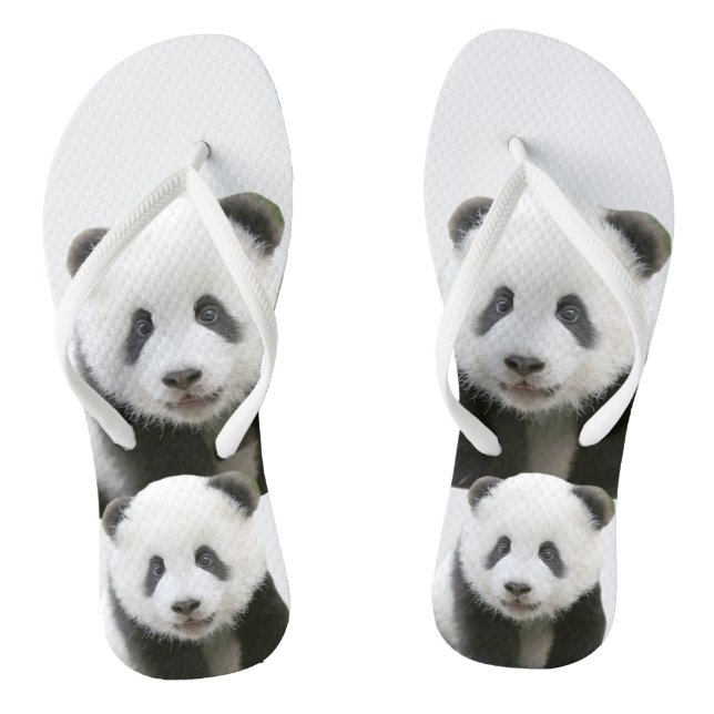 Panda-Gesicht Flip Flops (Fußbett)