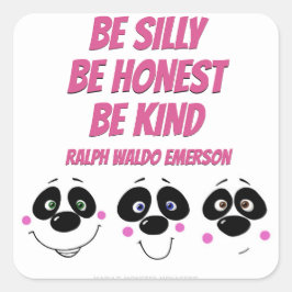 Panda Gesichter, Aufkleber