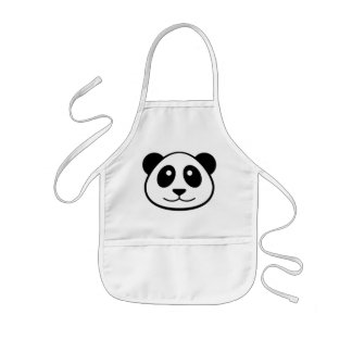 Panda-Gesichts-Kinder Kinderschürze