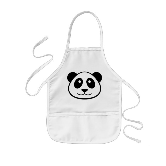 Panda-Gesichts-Kinder Kinderschürze (Vorne)