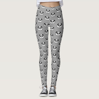 Panda-Gesichts-Muster Leggings