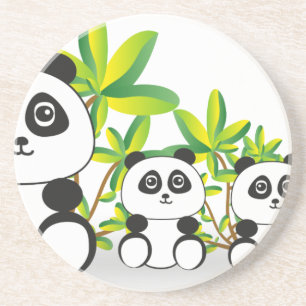 Panda Getränkeuntersetzer