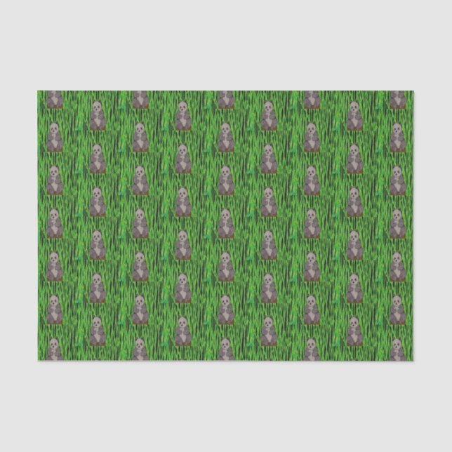 Panda - Gewebepapier Seidenpapier (Vorderseite)