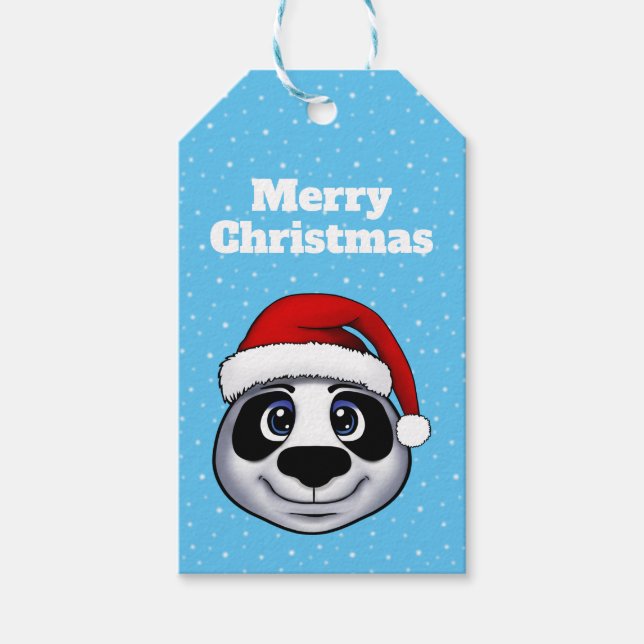 Panda Gift Tags Geschenkanhänger (Vorderseite)