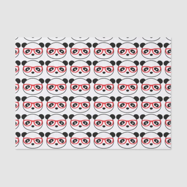 Panda Gift Wrap Paper Seidenpapier (Vorderseite)
