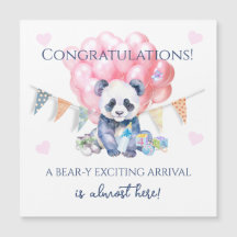 Panda-Girlande und Ballons Baby Shower