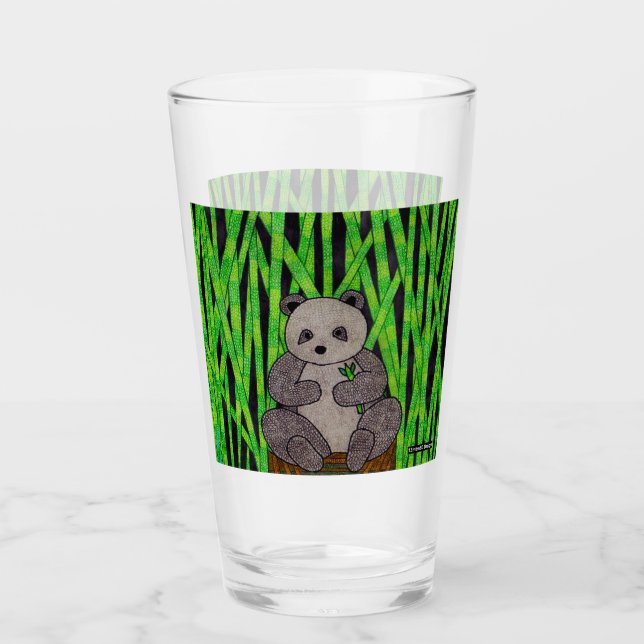 Panda - Glas-Cup Glas (Vorderseite)