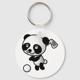 Panda Golf Schlüsselanhänger