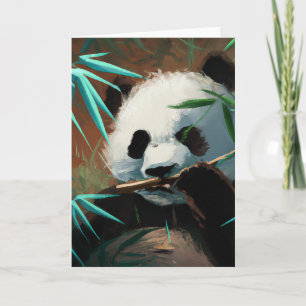 Panda Greeting Card Feiertagskarte