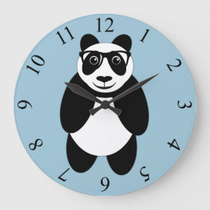 Panda Große Wanduhr
