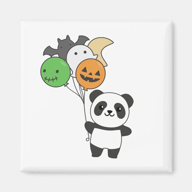 Panda Halloween Ballons für Kinder Niedliche Panda Magnet (Vorne)