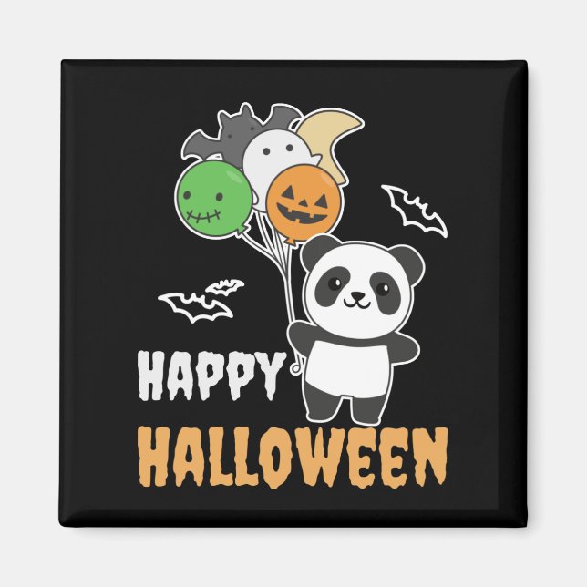 Panda Halloween Balloons für Kinder Niedlich Panda Magnet (Vorne)