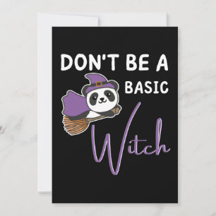 Panda Halloween Hexen sind keine einfachen Feiertagskarte