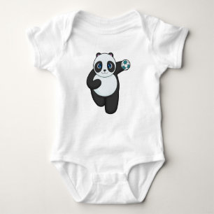 Panda Handball Spieler Handball Baby Strampler