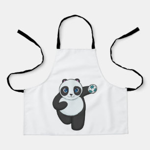Panda Handball Spieler Handball Schürze