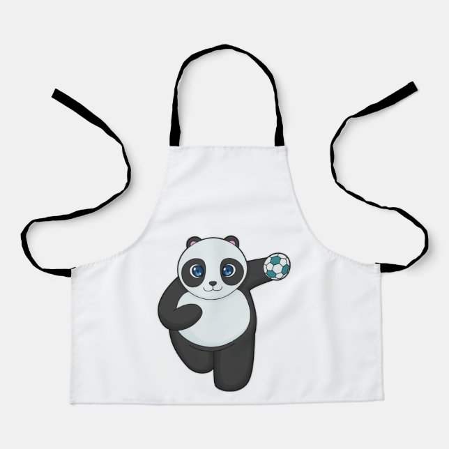 Panda Handball Spieler Handball Schürze (Vorderseite)