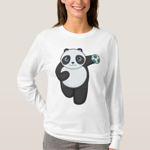 Panda Handball Spieler Handball T-Shirt