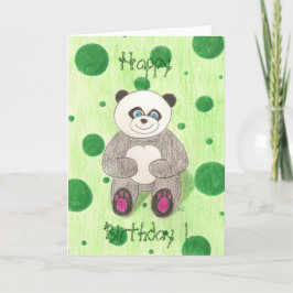 Panda Happy Birthday ! Karte