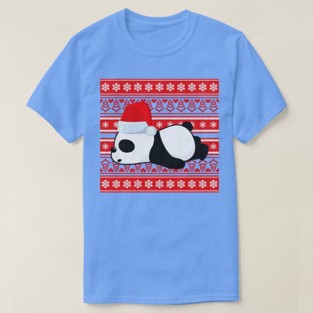 Panda hässliche Weihnachten T-Shirt (Design vorne)