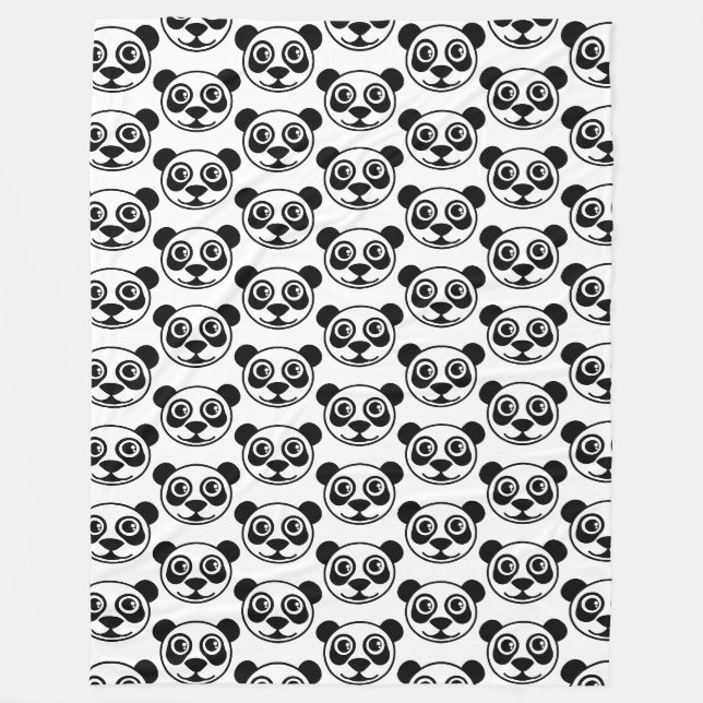 Panda Haupt-TD Fleecedecke (Vorderseite)