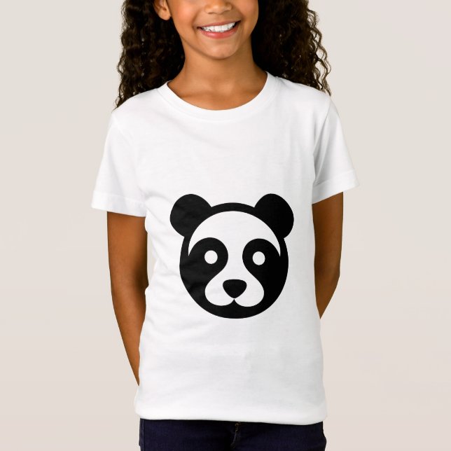Panda Head Black and White T-Shirt (Vorderseite)