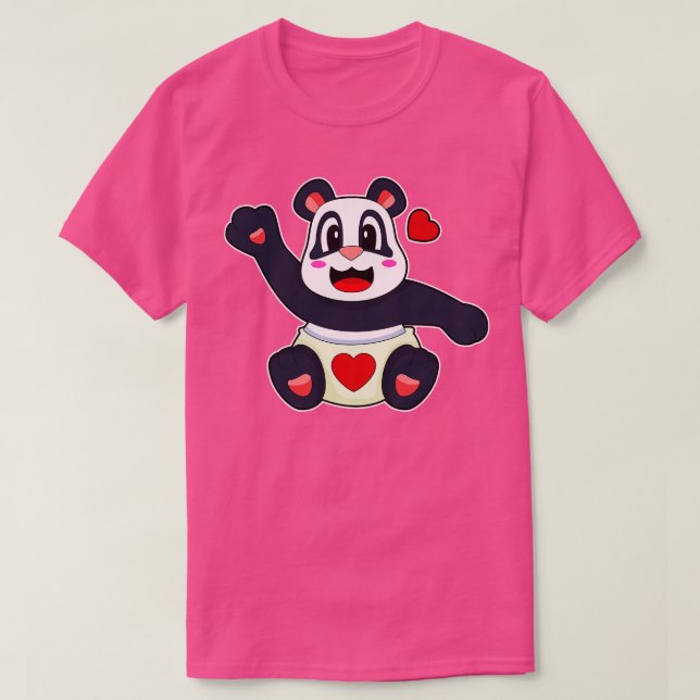 Panda Heart 2 T-Shirt (Design vorne)