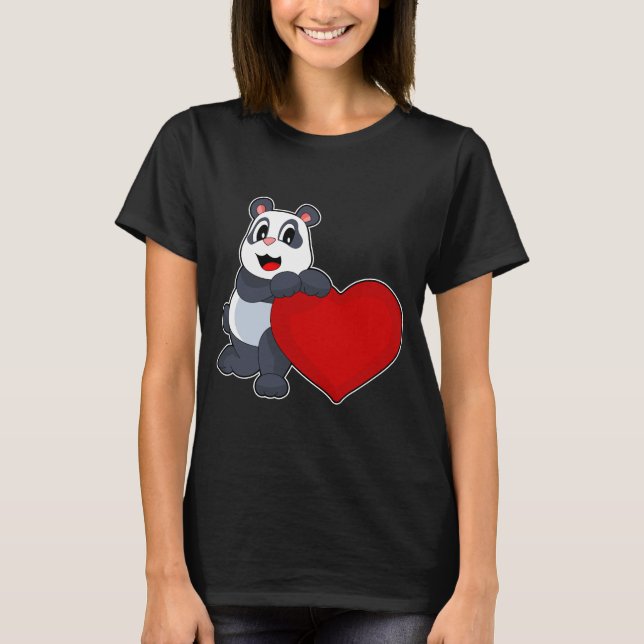 Panda Heart T-Shirt (Vorderseite)