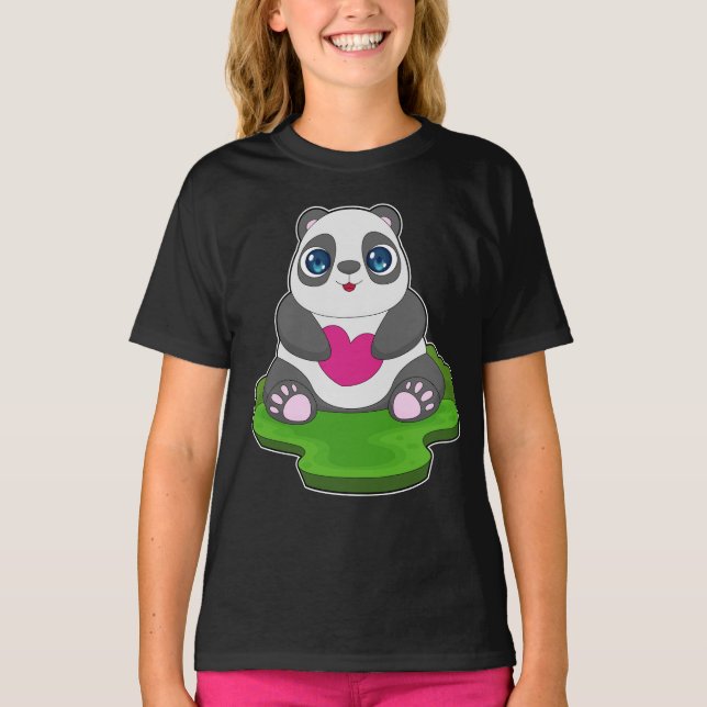 Panda Heart T-Shirt (Vorderseite)
