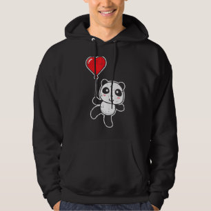 Panda Heart Valentinstag Animal / Day Pajama Boy Hoodie